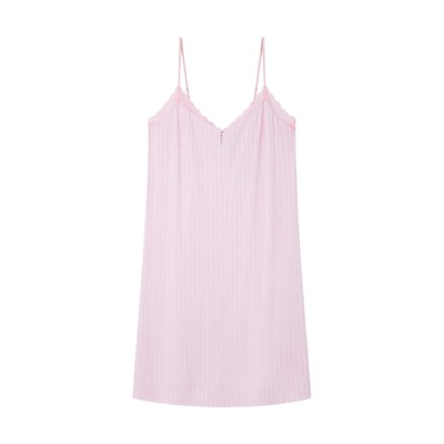 Camisón corto viscosa rosa