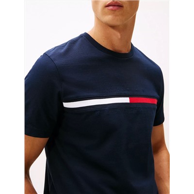 Embroidered Flag Logo T-Shirt