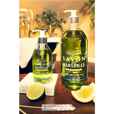 BeauTerra Savon de Marseille - Menthe-Citron 1L