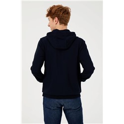 Erkek Lacivert Kapüşonlu Sweatshirt