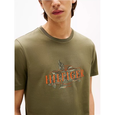 Tropical Floral Logo T-Shirt