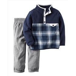2-Piece Fleece Pullover & Pant Set