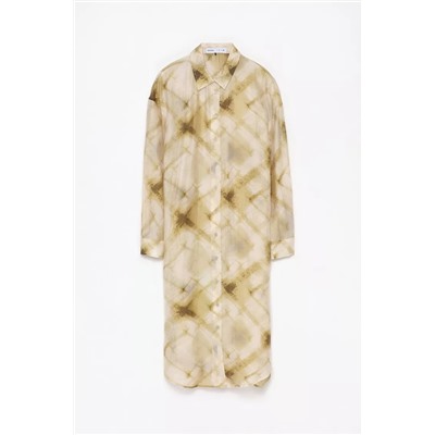 Shirt-style midi dress