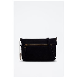Bandolera de nobuk Arre - Negro