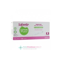 Saforelle Coton Protect Tampons avec Applicateurs Normal x16