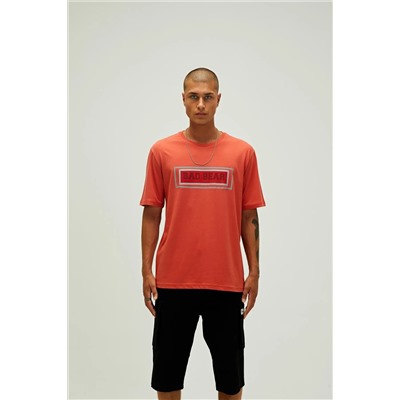 Bad Bear, Mesh T-shirt Ginger Tarçın Baskılı Erkek Tişört
