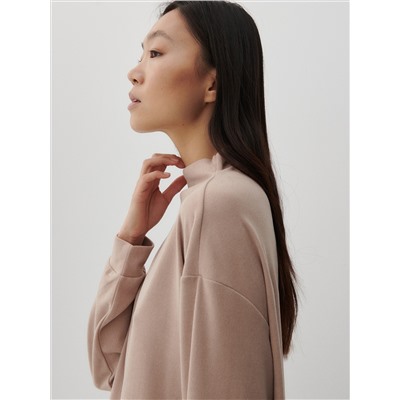 Bluse mit gesprenkelter Textur