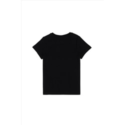 Erkek Çocuk Siyah Bisiklet Yaka Tişört