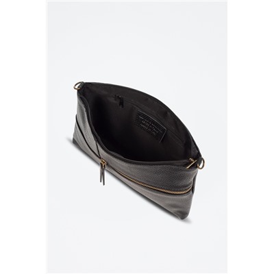 Bandolera de piel Arreone - Negro