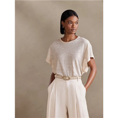 LINEN DOLMAN T-SHIRT