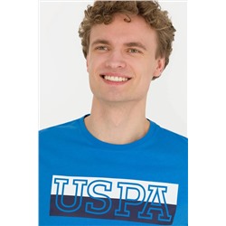 Erkek Saks Bisiklet Yaka Tişört