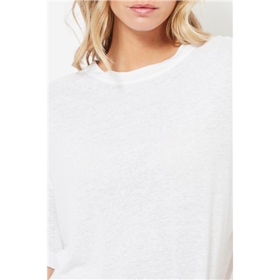 Camiseta de lino - Blanco