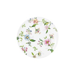 Тарелка закусочная, 20,5 см, фарфор F, белая, Цветы, Provence, 57968