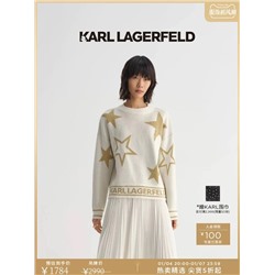 Karl Lagerfel*d 🌟коллекция 2024⚡️ трендовый теплый свитер из смеси овечий шерсти. Яркая пятиконечная звезда и буквенный жаккард выглядят очень стильно.. цена на бирке 299 💵 экспорт!
