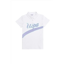 U.S. Polo Assn., Kız Çocuk Beyaz Tişört