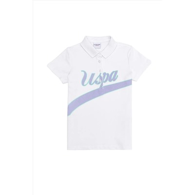 U.S. Polo Assn., Kız Çocuk Beyaz Tişört