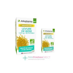 ArkoPharma ArkoGélules - Levure de Bière - Beauté des Ongles et des Cheveux - BIO 150+45 Gélules OFFERTES