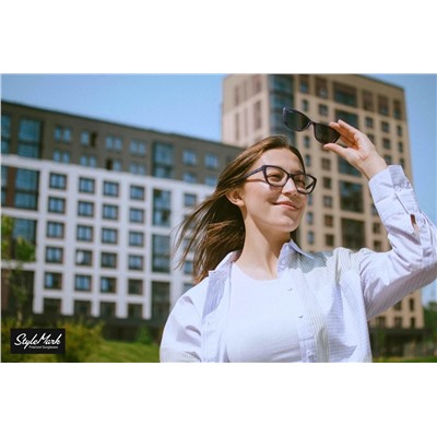 Оправа с солнцезащитной насадкой (Clip-on) StyleMark Polarized C2704C