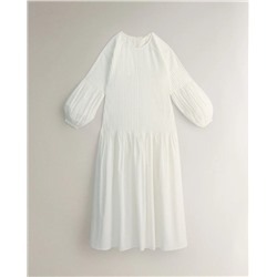 STRANDKLEID BAUMWOLLE LANG TEXTUR