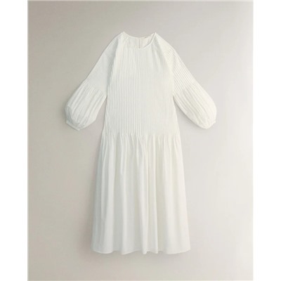 STRANDKLEID BAUMWOLLE LANG TEXTUR