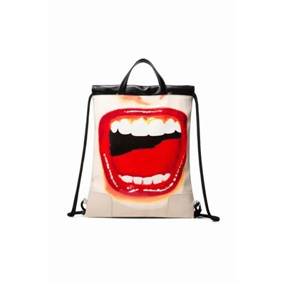 Mochila cordones labios