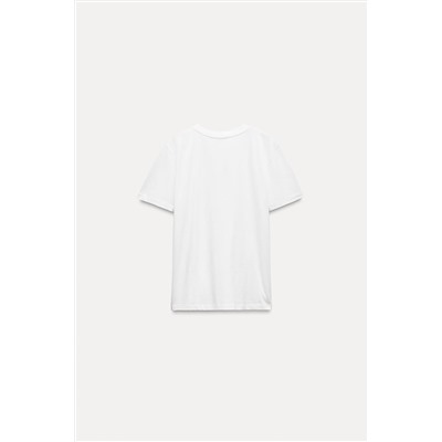 COTTON T-SHIRT WITH ENZYME FINISH