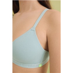 Sujetador triangular relleno fijo verde