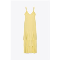 MIDI RUFFLE DRESS