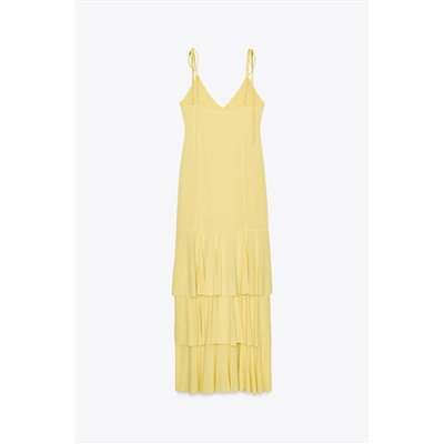 MIDI RUFFLE DRESS