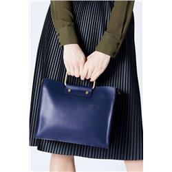 Bolso de piel Gari Azul marino