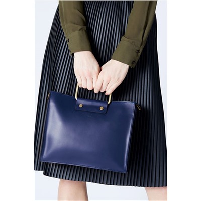 Bolso de piel Gari Azul marino