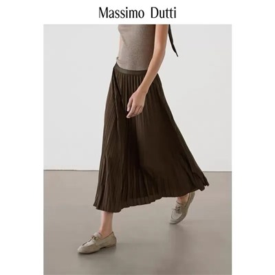 Однотонная плиссированная юбка Massim*o Dutt*i
