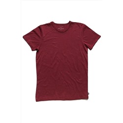 Bad Bear, O-neck T-shirt Bordo Basic Erkek Tişört
