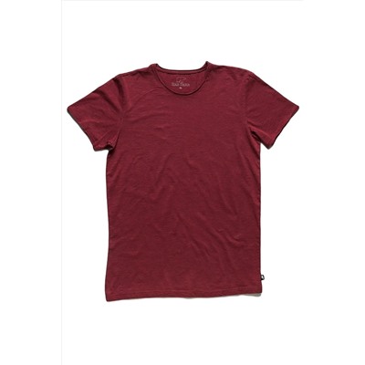 Bad Bear, O-neck T-shirt Bordo Basic Erkek Tişört