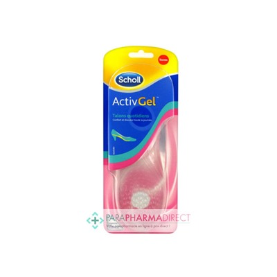 Scholl Semelles ActivGel Talons Quotidiens 35-40,5 1 paire