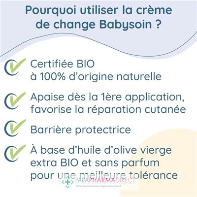 Babysoin Crème de Change Soin Protecteur 75g