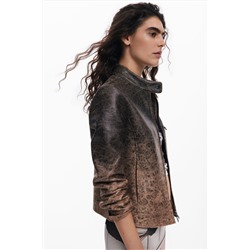Biker efecto piel degradado