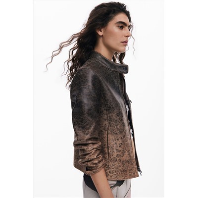 Biker efecto piel degradado