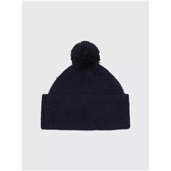 TOMMY HILFIGER TH LOGO POM BEANIE