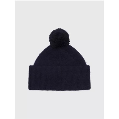 TOMMY HILFIGER TH LOGO POM BEANIE