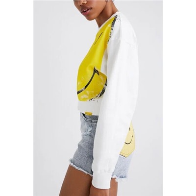 Sudadera crop Smiley®