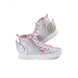 DenokidsKanatlı Unicorn Gümüş Kız Çocuk Sneakers