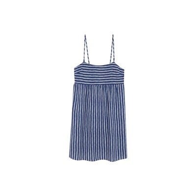 Vestido corto rayas azul