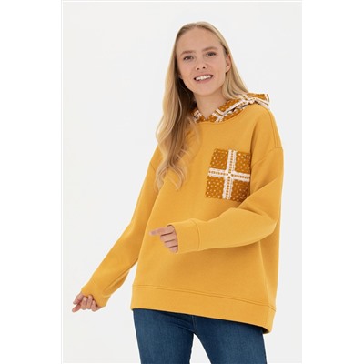 Kadın Hardal Sweatshirt