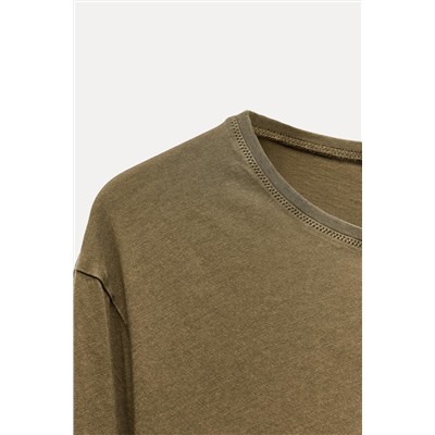 FADED COTTON T-SHIRT
