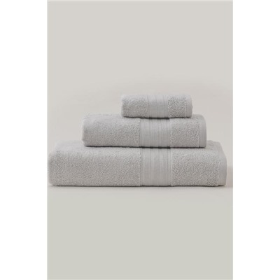 Martha Yüz Havlusu (TENCEL™) - Açık Gri - 50x80 cm