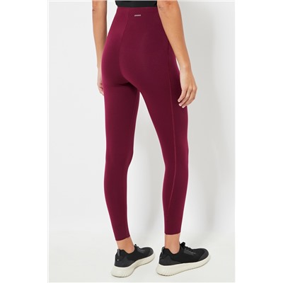 Leggings 7/8 cintura alta - Burdeos