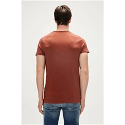 Bad Bear, Reckless 0 Yaka Erkek Tshirt - Kahverengi