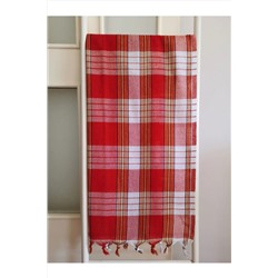 Melis Home, 10 Adet Hamam Peştemali, 80 X 175, Gelin Hamamı, Kırmızı Klasik