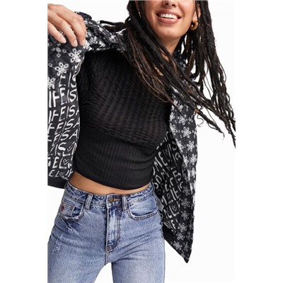Chaqueta padded con encaje